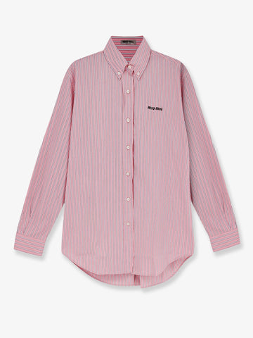 Miu Miu Striped cotton shirt
