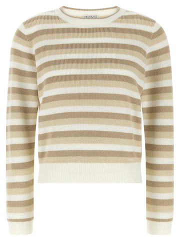 Brunello Cucinelli - Striped cotton sweater