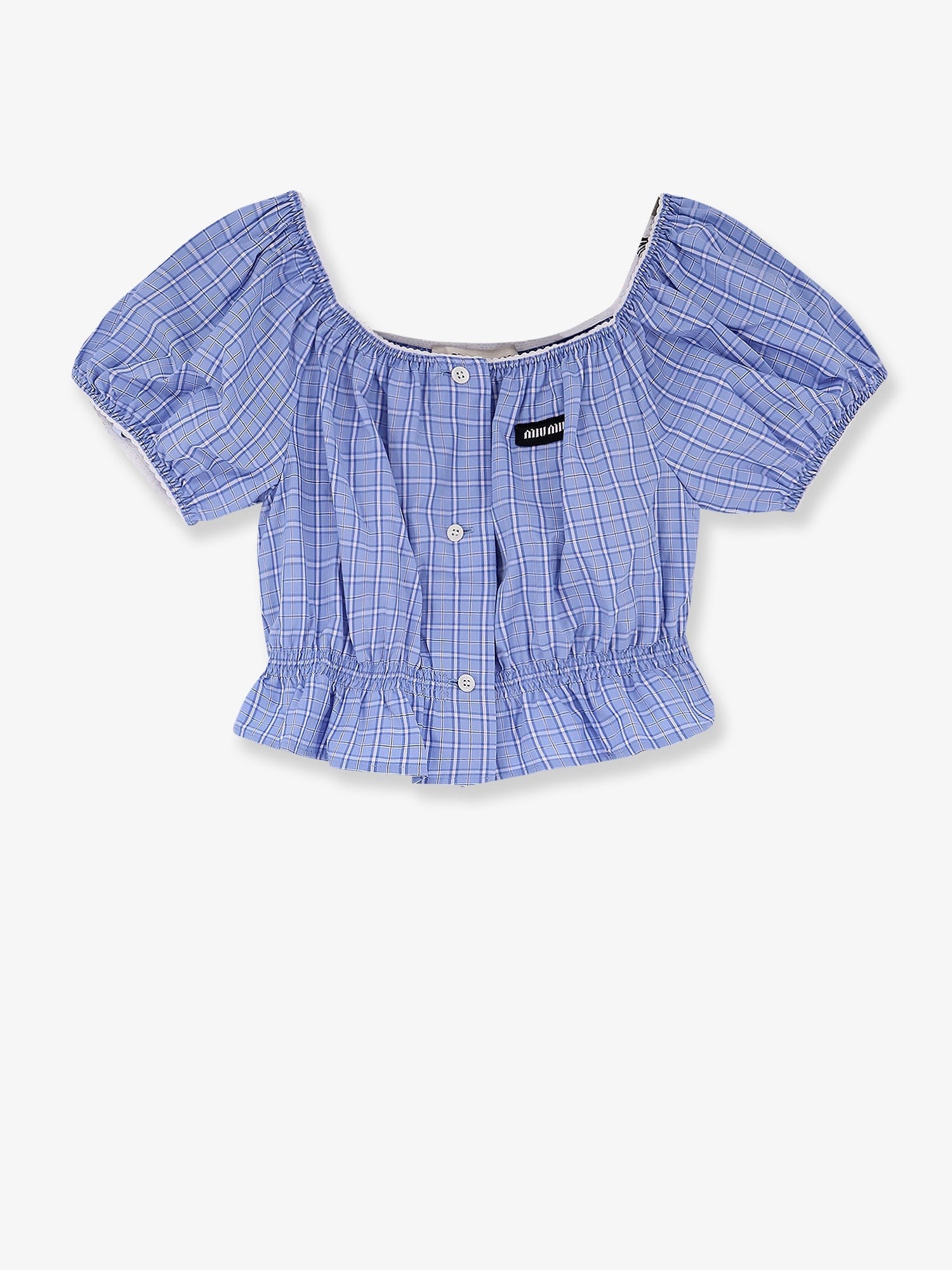 Miu Miu Striped cotton top