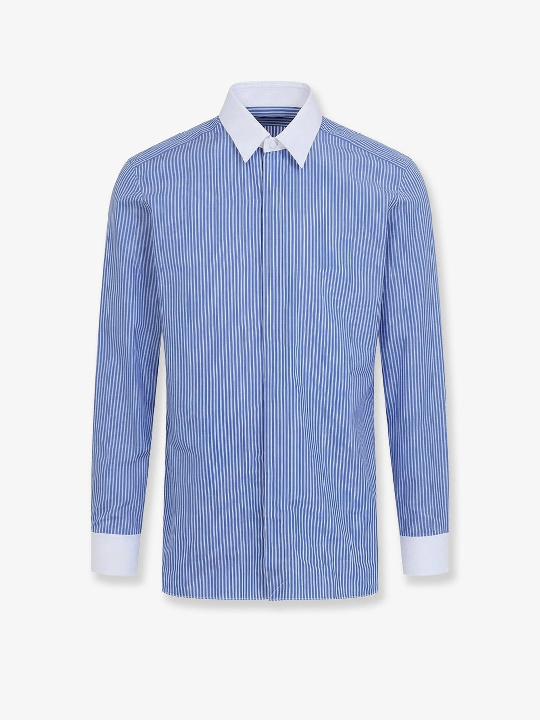 TOM FORD - Striped cottton shirt COMBOBLUE&WHITE