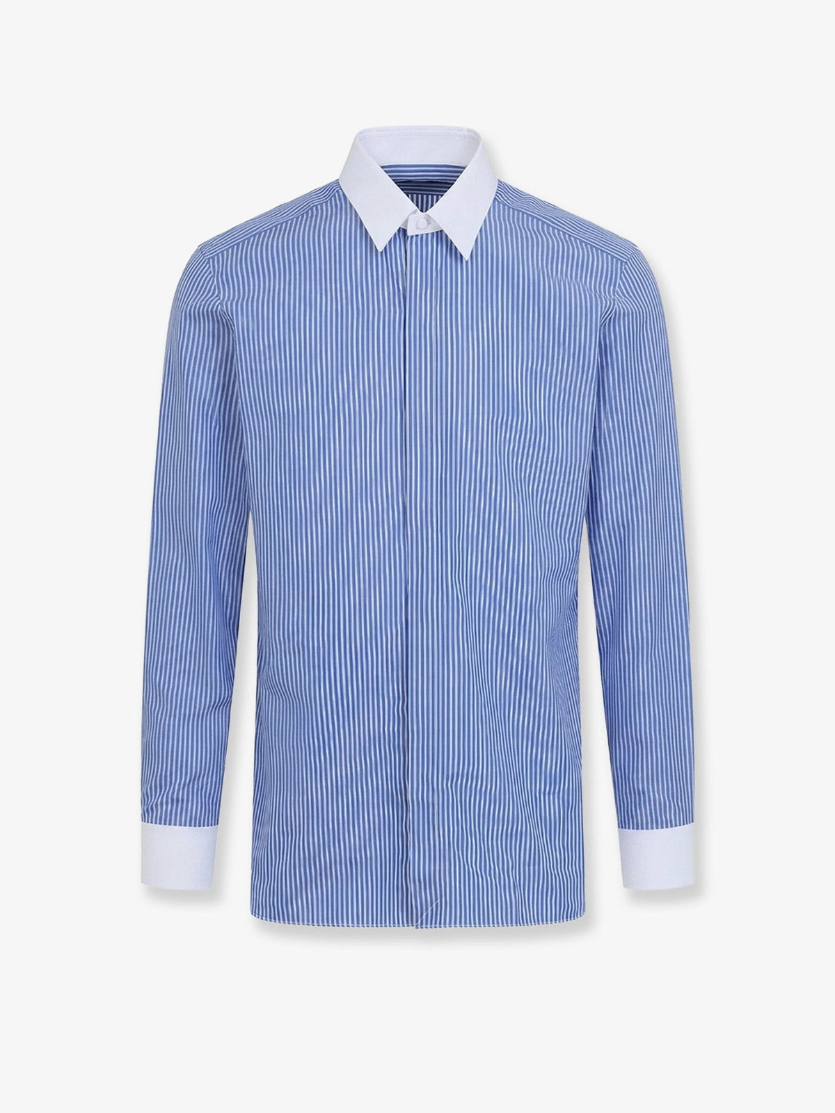 TOM FORD - Striped cottton shirt COMBOBLUE&WHITE