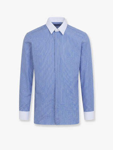 TOM FORD - Striped cottton shirt COMBOBLUE&WHITE