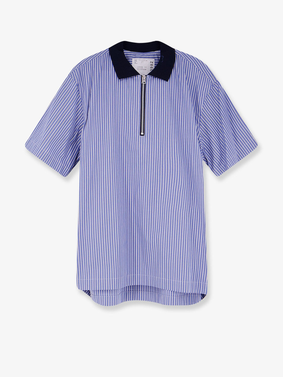 SACAI SACAI - Striped fabric polo shirt