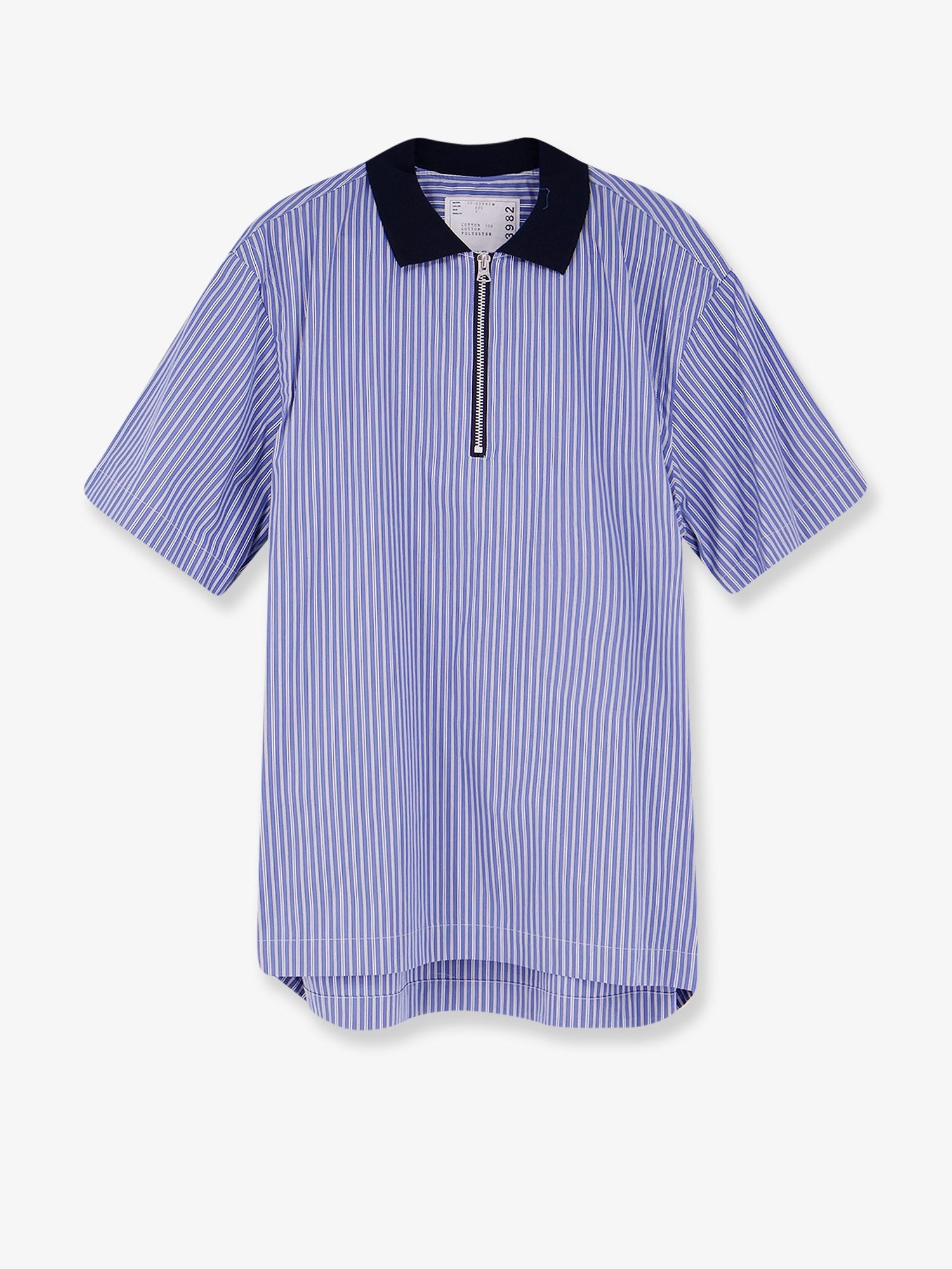 SACAI SACAI - Striped fabric polo shirt