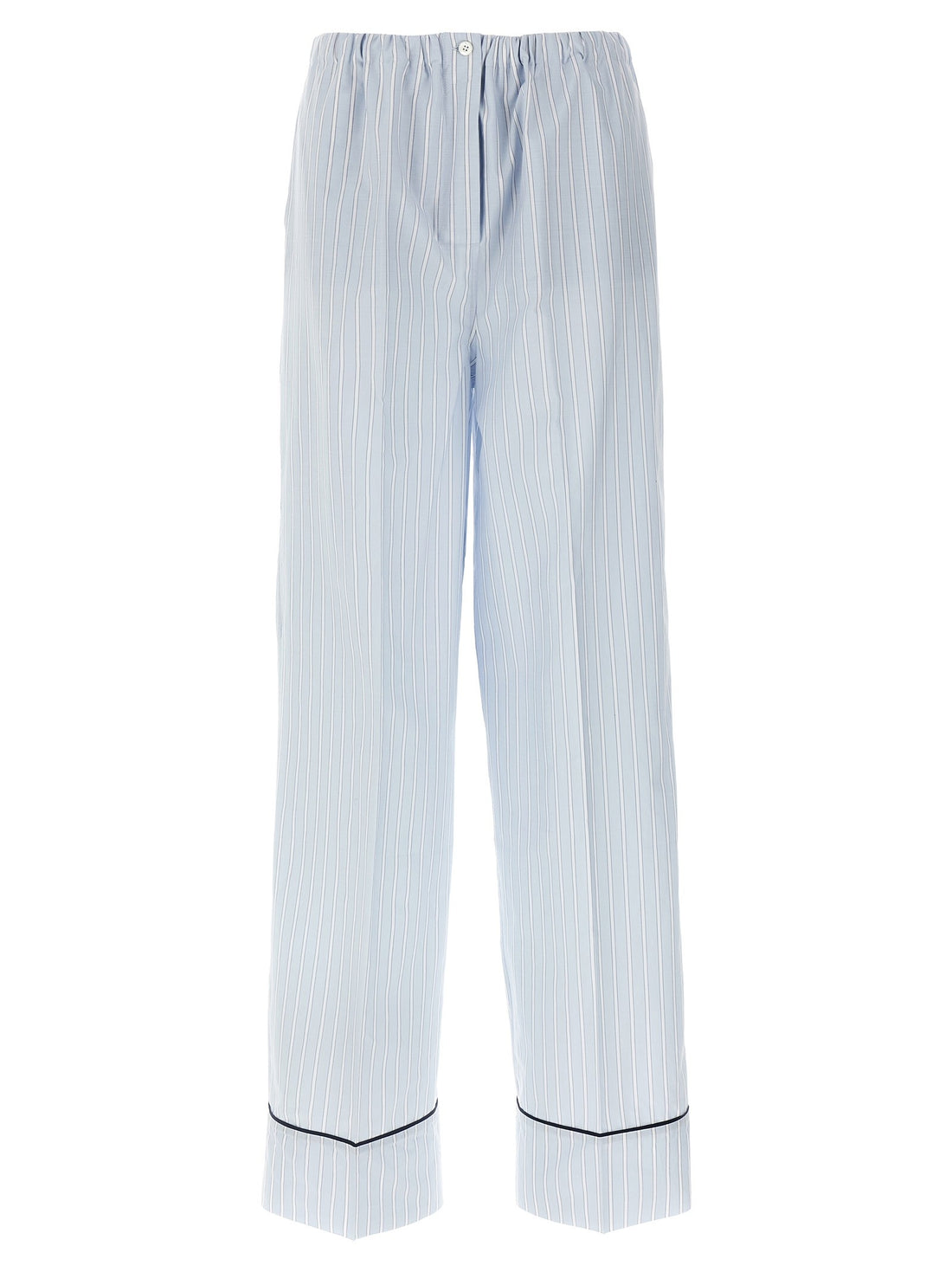 PRADA - Striped pants Light Blue 38 IT