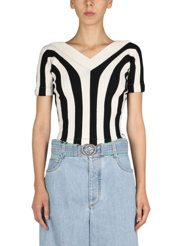 Bottega Veneta - STRIPED PATTERN TOP striped-pattern-top