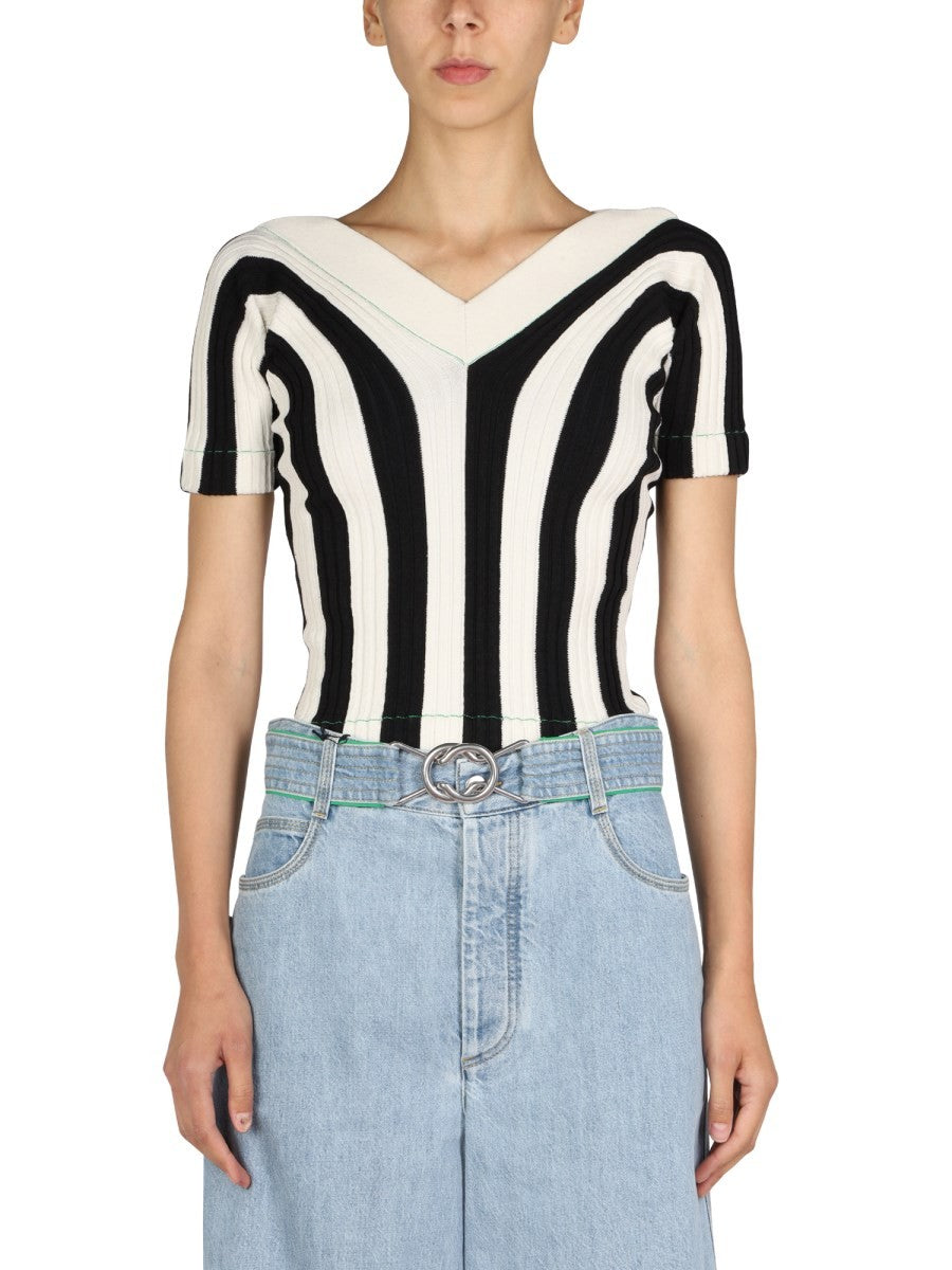 Bottega Veneta - STRIPED PATTERN TOP striped-pattern-top