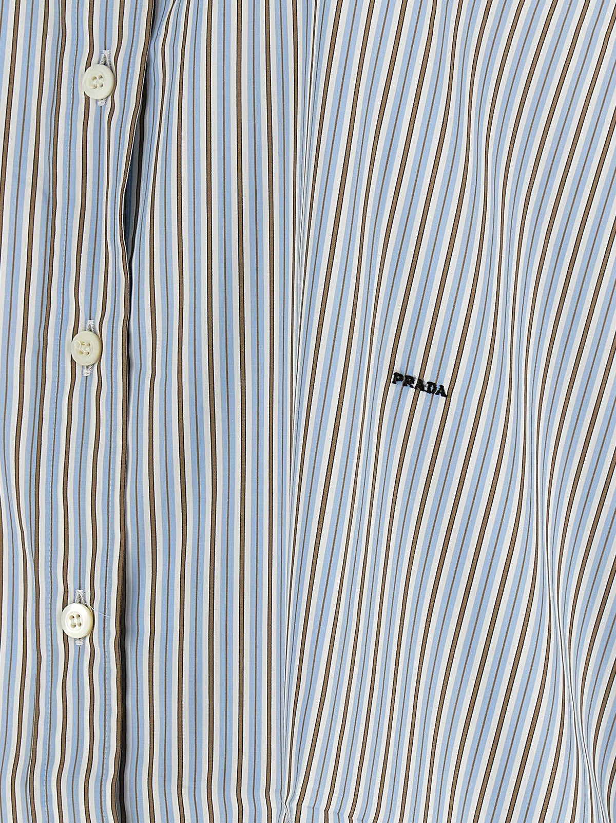 PRADA - Striped poplin shirt