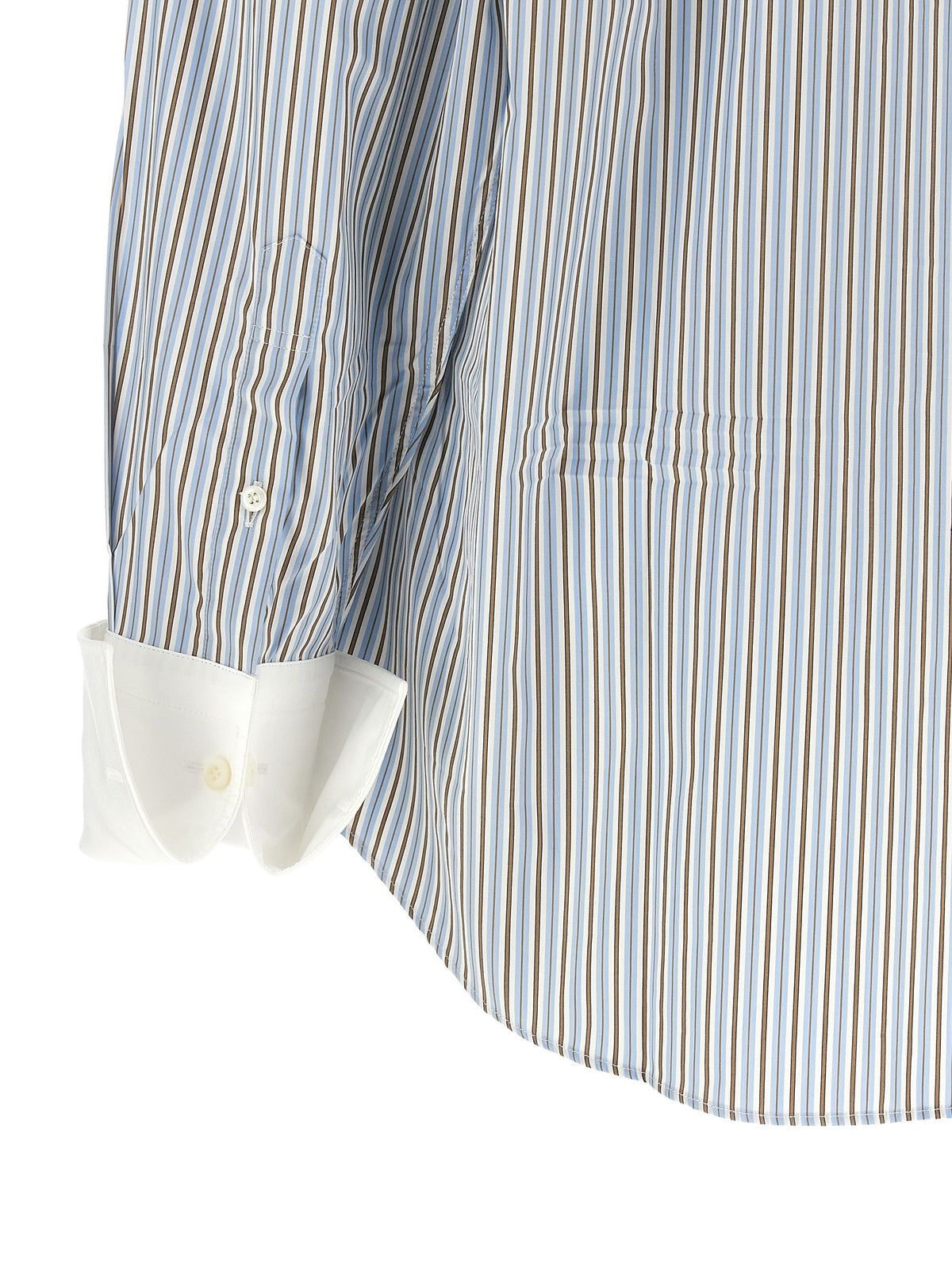 PRADA - Striped poplin shirt
