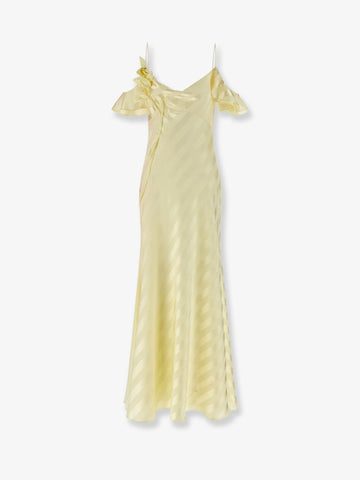 SELF PORTRAIT SELF PORTRAIT - Striped satin long dress