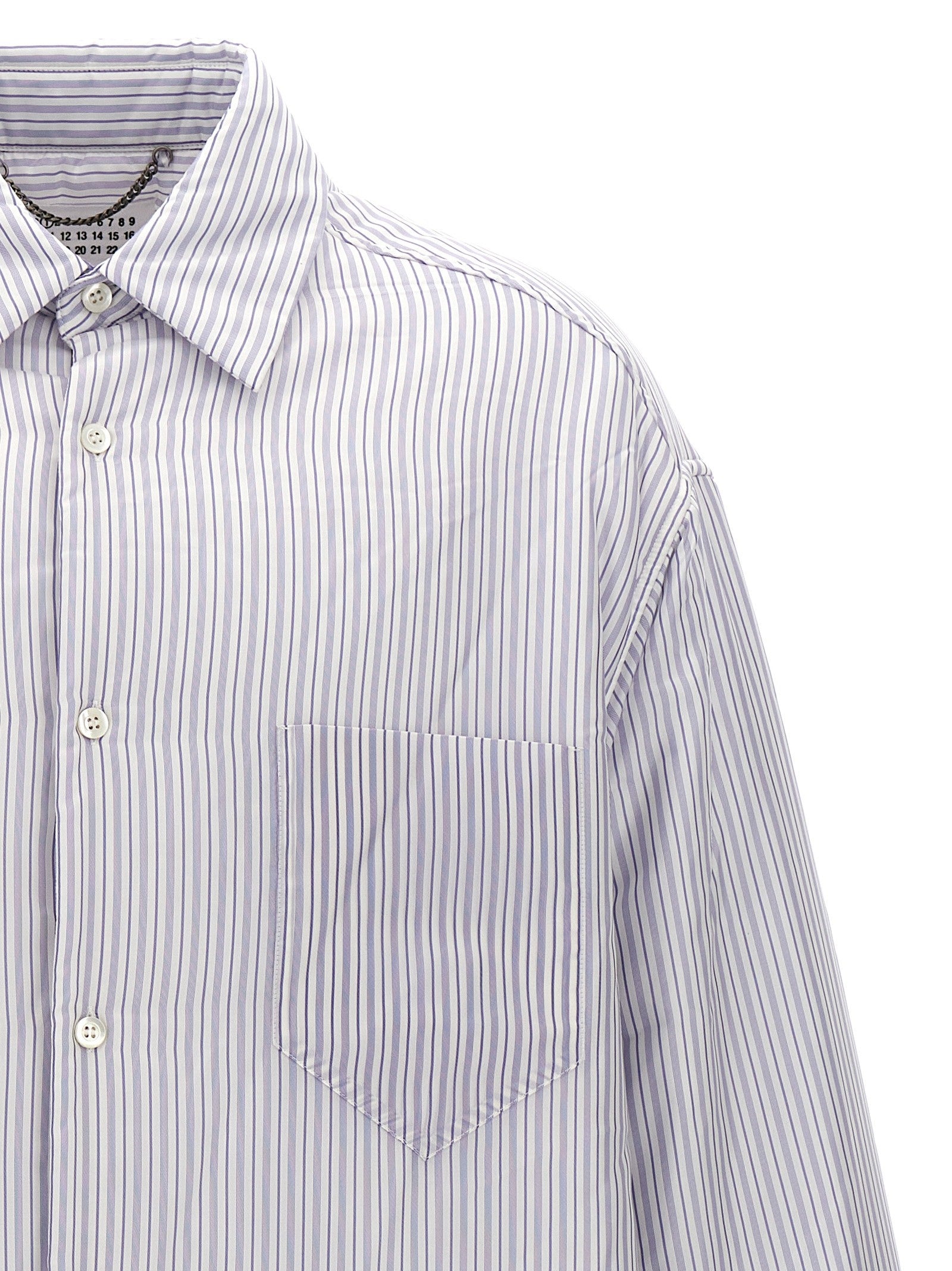 Maison Margiela - Striped shirt jacket