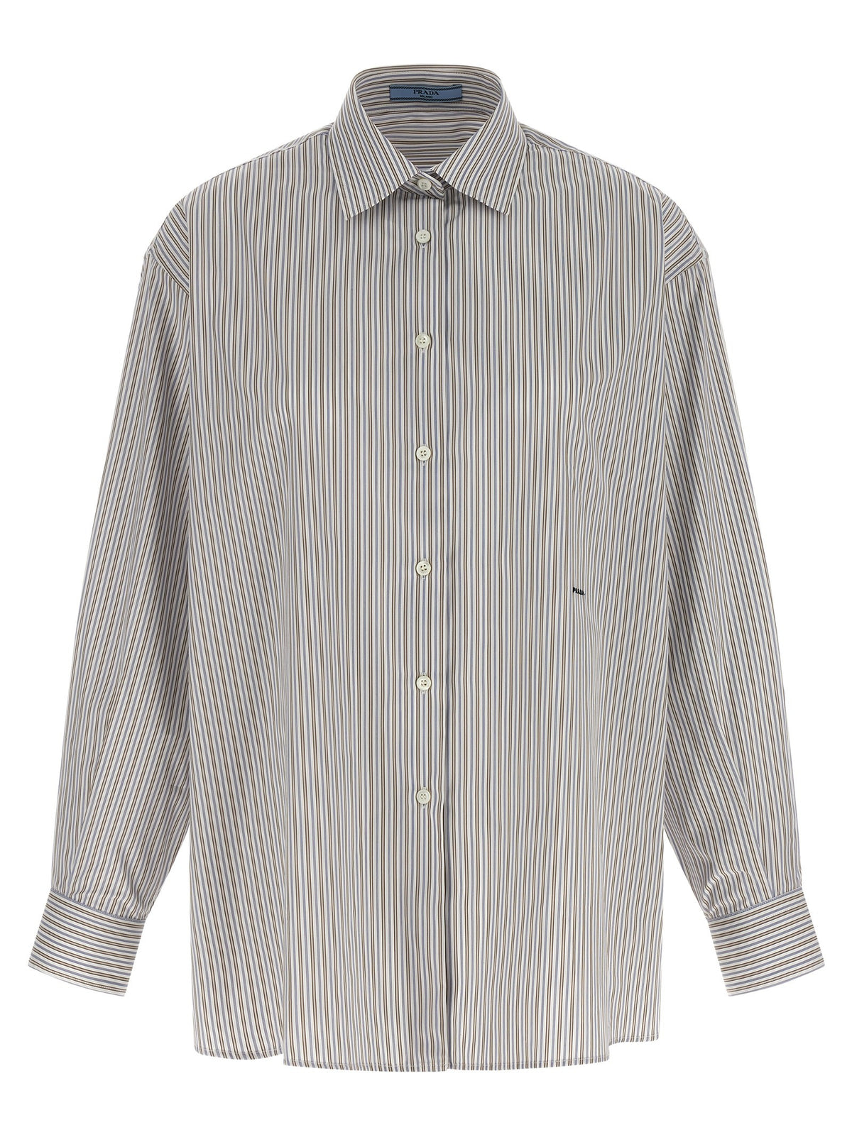 PRADA - Striped shirt MULTICOLOR 38 IT