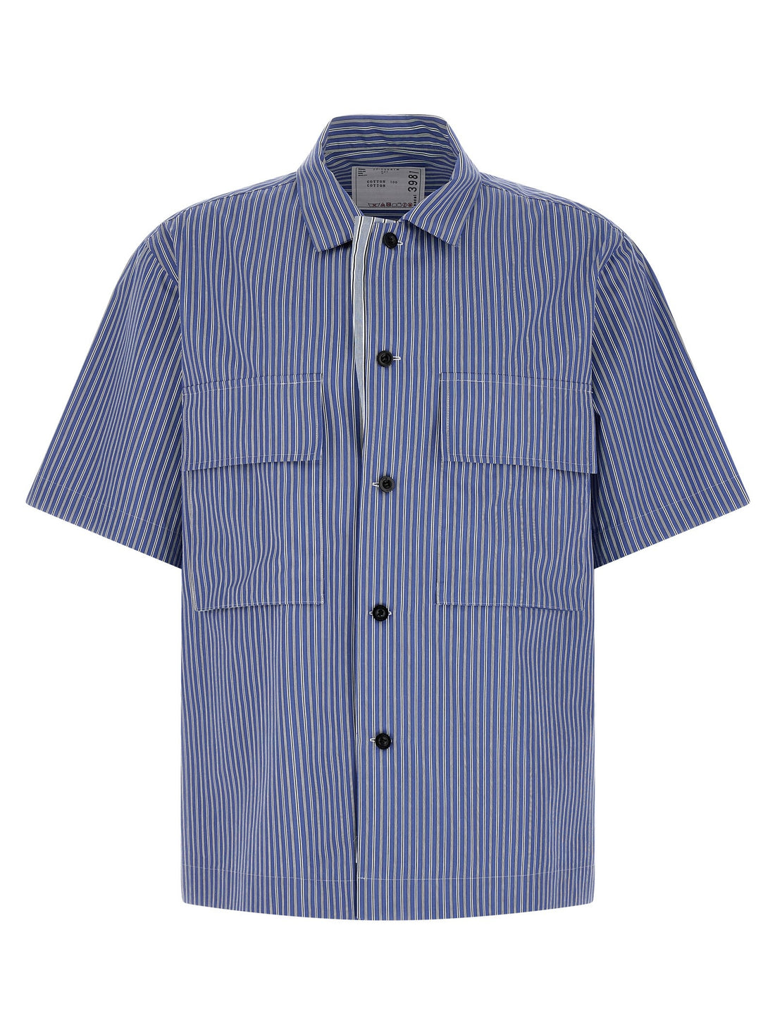SACAI - Striped shirt Light Blue 4