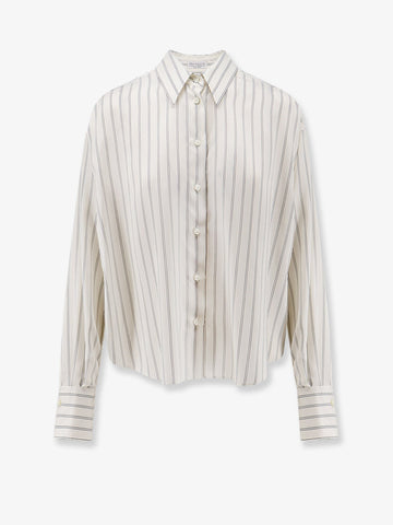 Brunello Cucinelli - Striped silk shirt