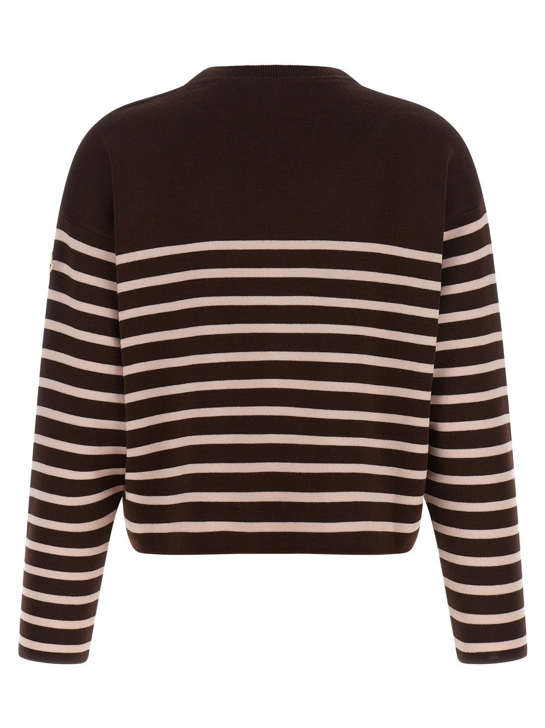 Moncler - Striped sweater with embroidery