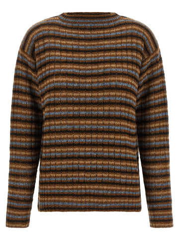 PRADA - Striped sweater Brown 48 IT