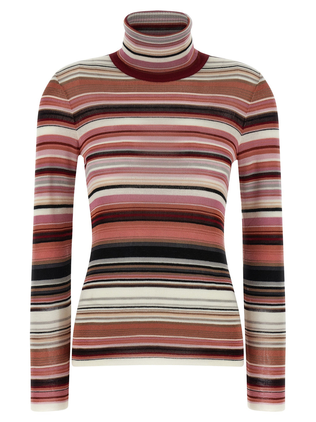 Missoni - Striped turtleneck sweater Pink