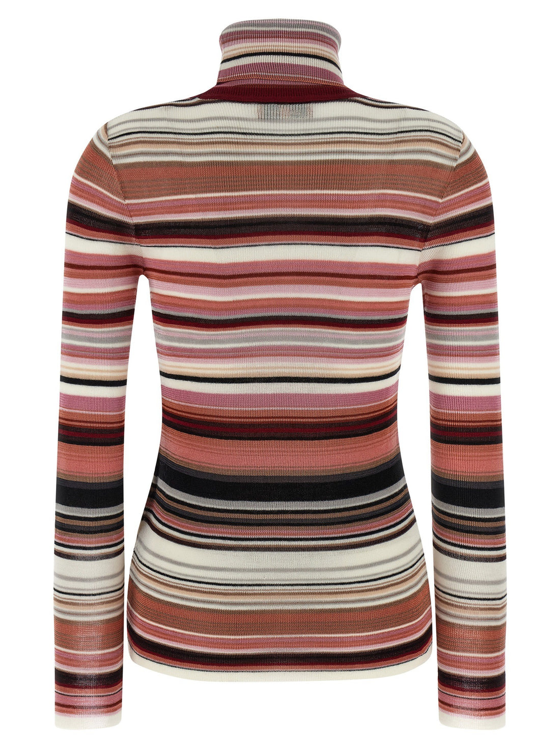 Missoni - Striped turtleneck sweater Pink