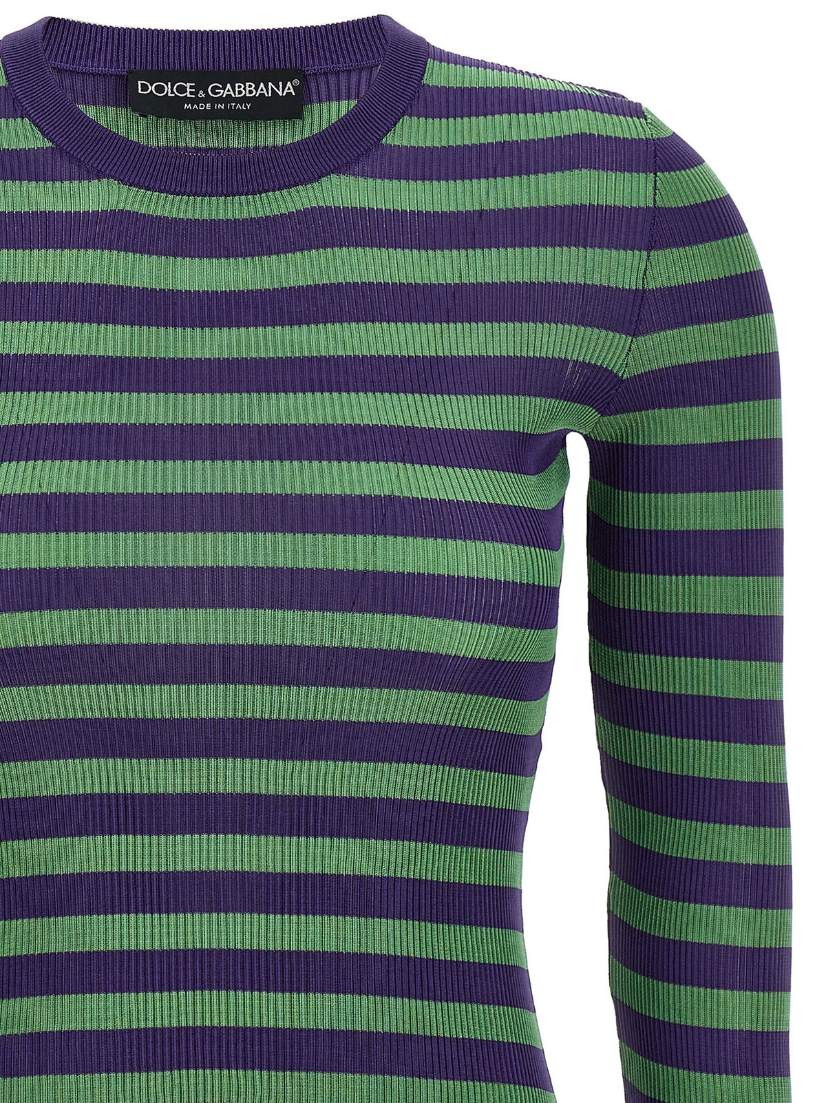 Dolce & Gabbana - Striped viscose sweater striped-viscose-sweater_35c071e8-bf6f-4cb5-9f53-ed972c2c107d