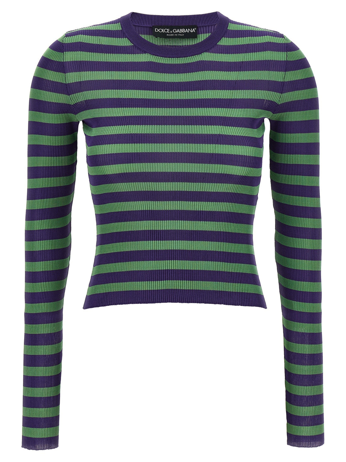 Dolce & Gabbana - Striped viscose sweater MULTICOLOR 42 IT
