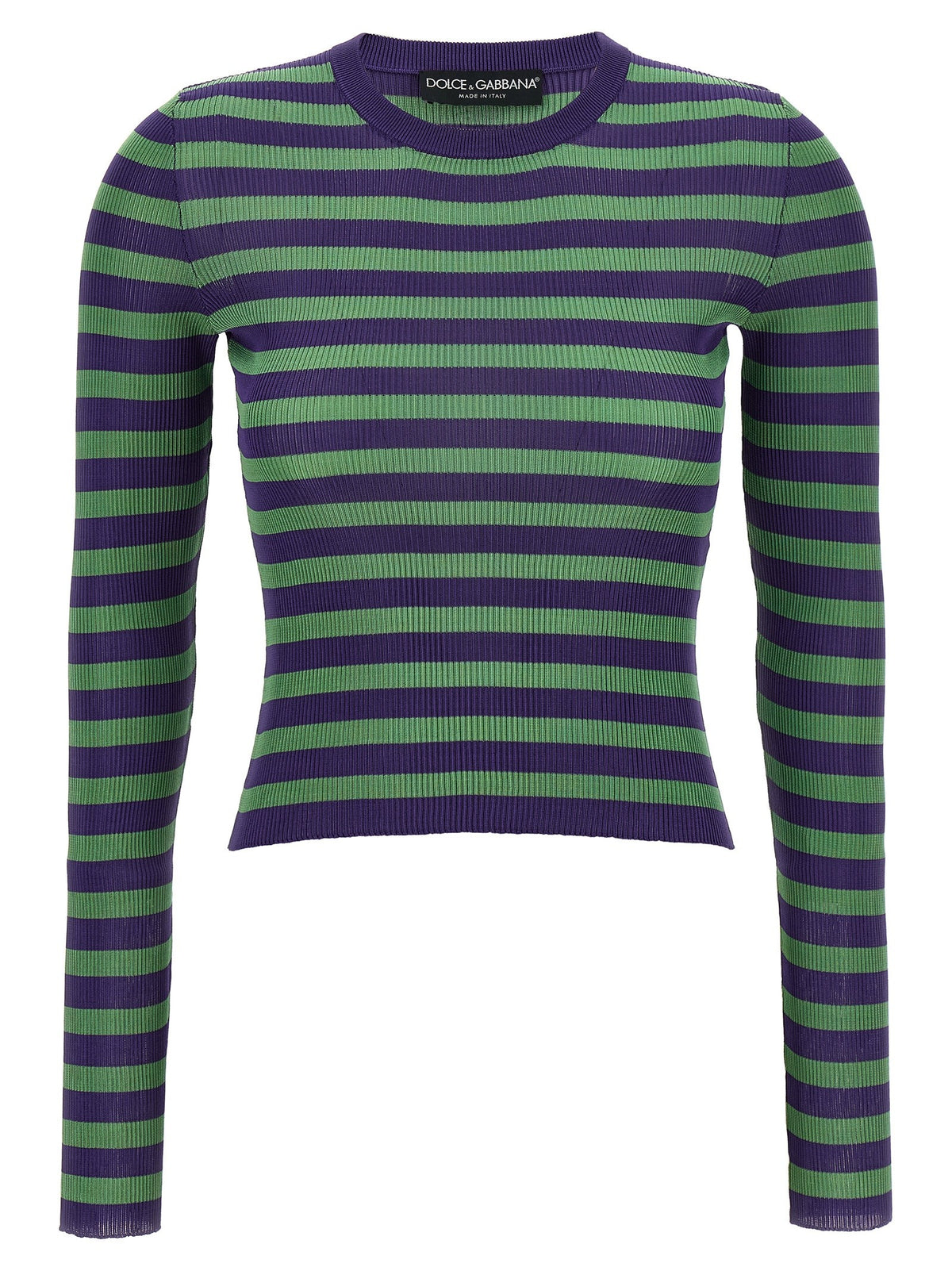 Dolce & Gabbana - Striped viscose sweater striped-viscose-sweater_5e4bea8a-a445-4a32-a6e0-47a0252ce2b4