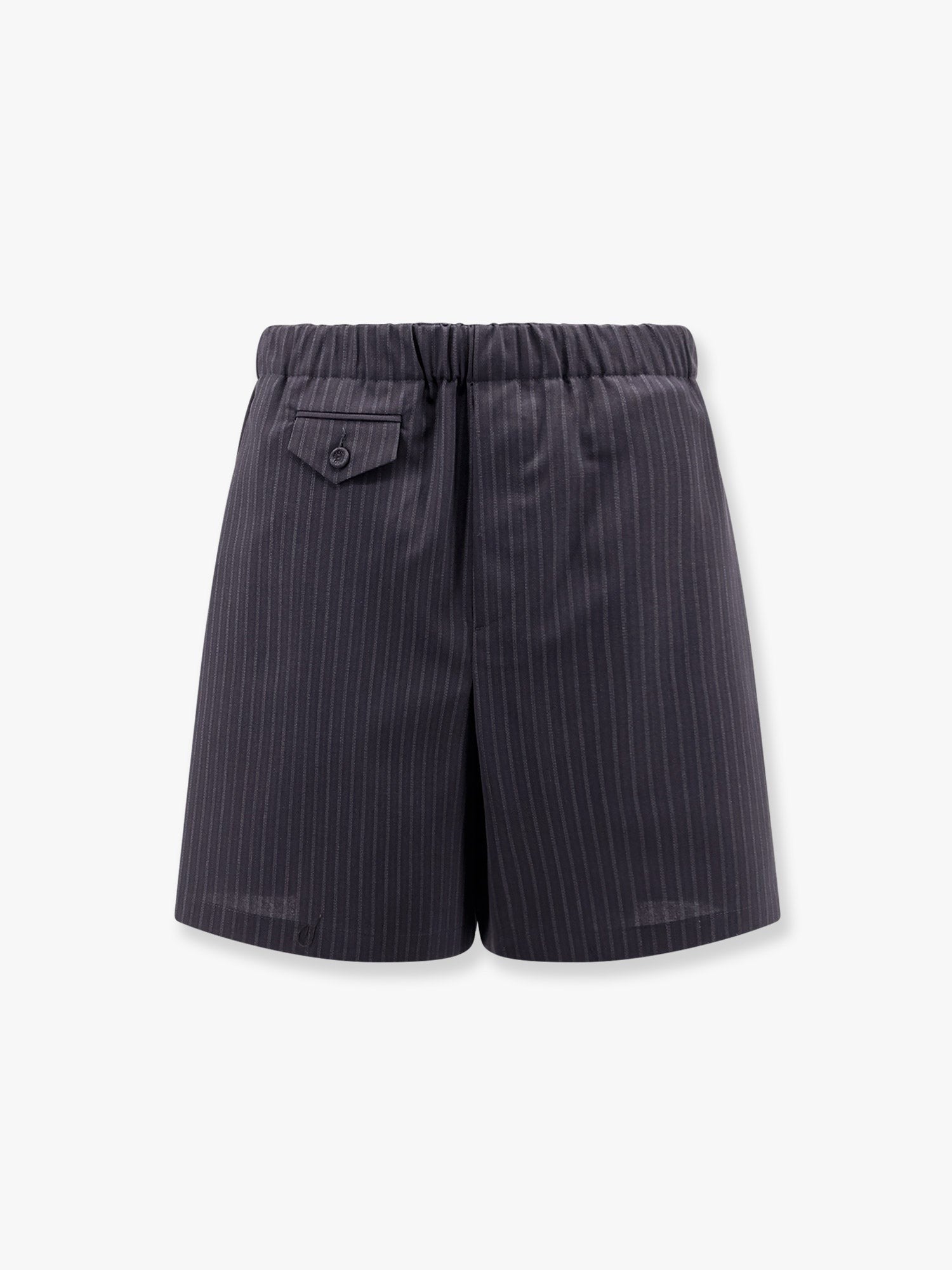Striped wool bemuda shorts