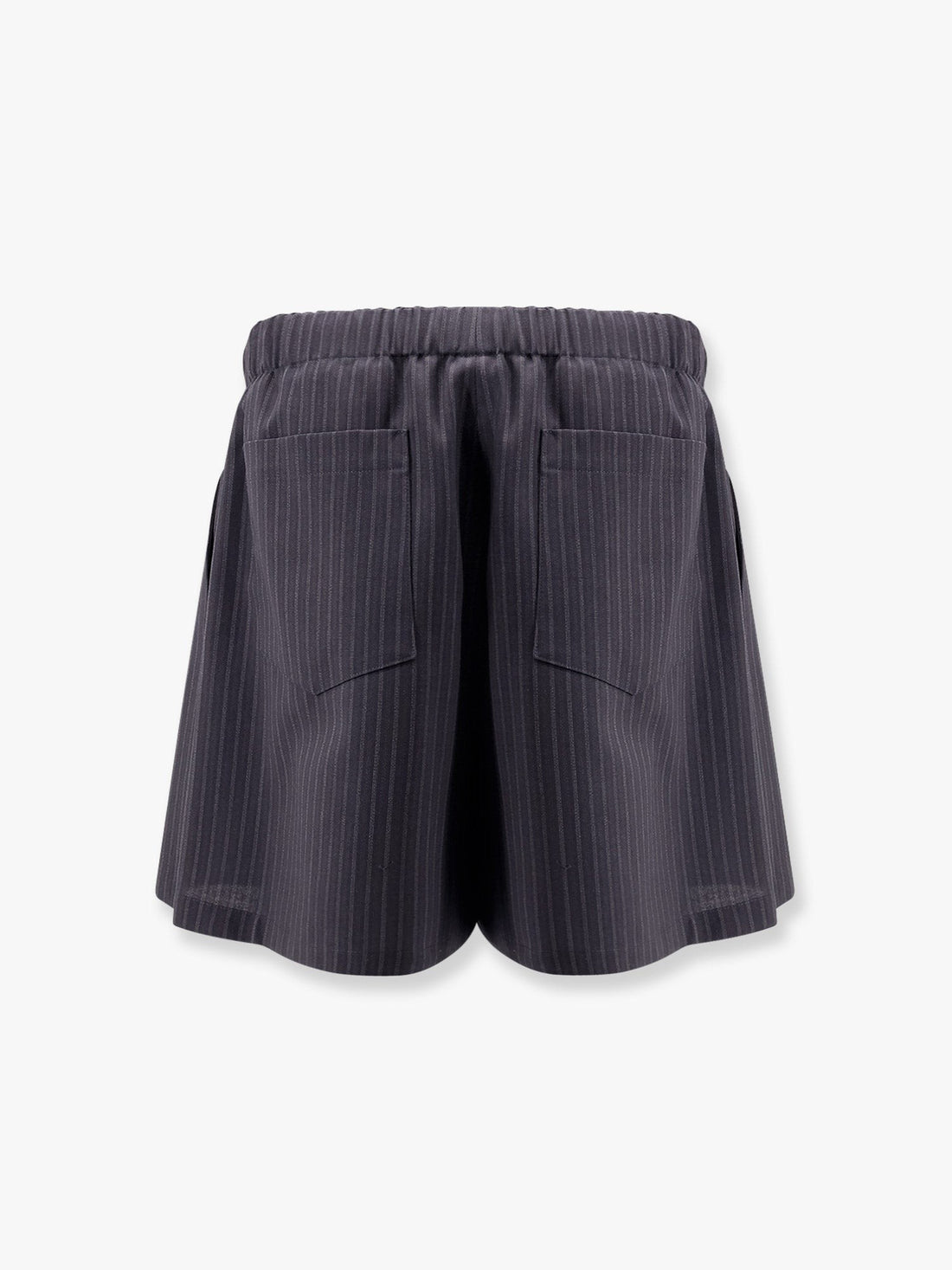 Striped wool bemuda shorts