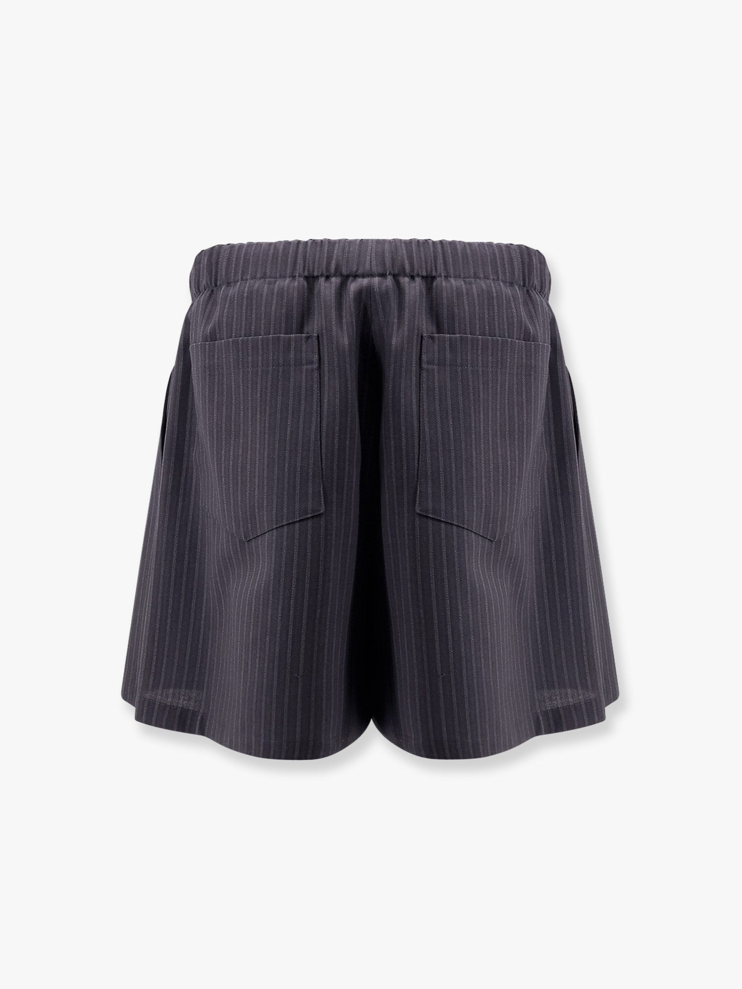 Striped wool bemuda shorts