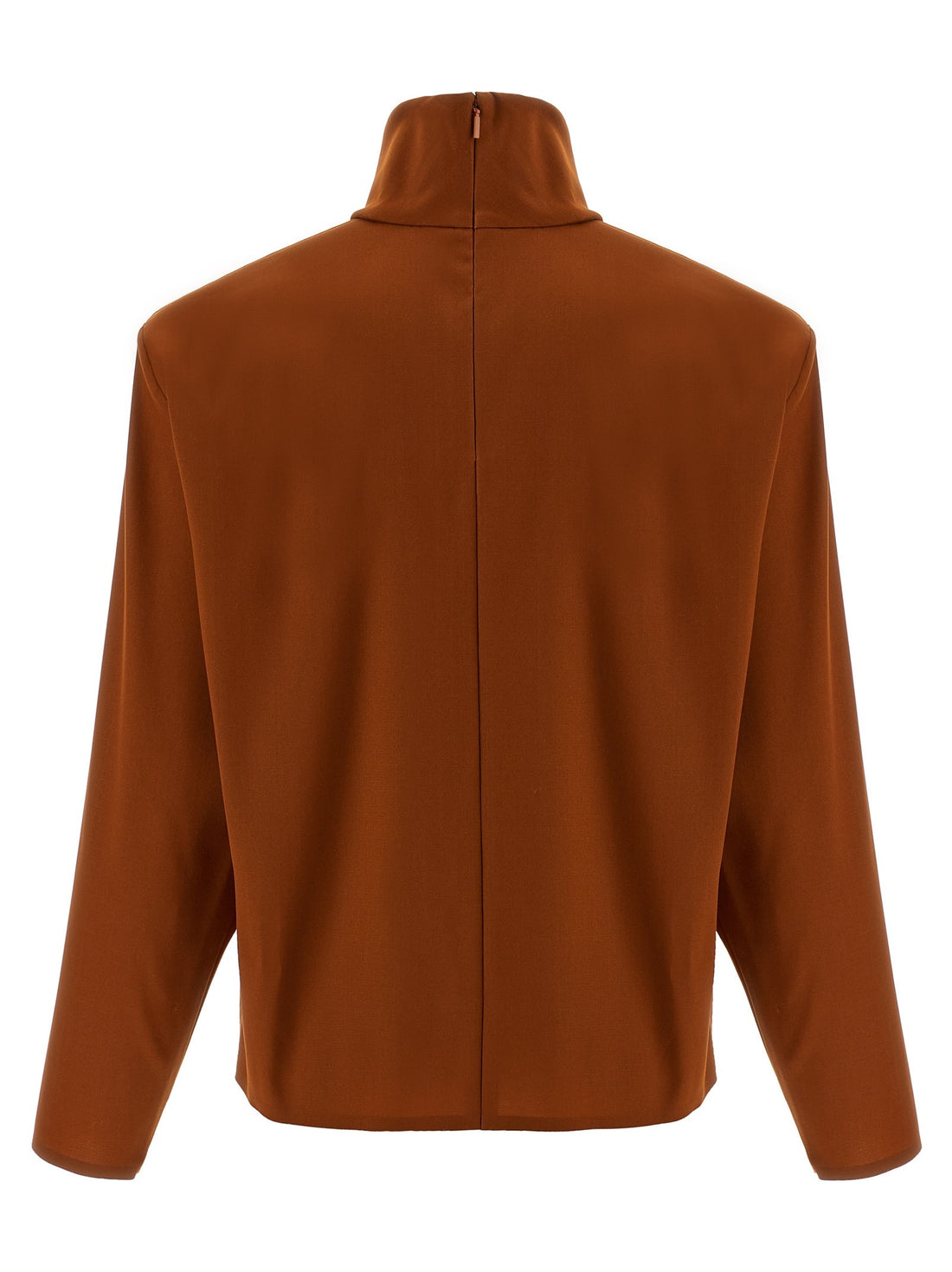 Saint Laurent - Structured shoulder sweater orange 36 FR