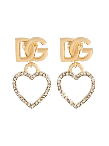 Dolce & Gabbana - Stud Earrings with Hearts and Logo stud-earrings-with-hearts-and-logo_8dd323b2-084c-4339-9d52-61c11d9e2d2c
