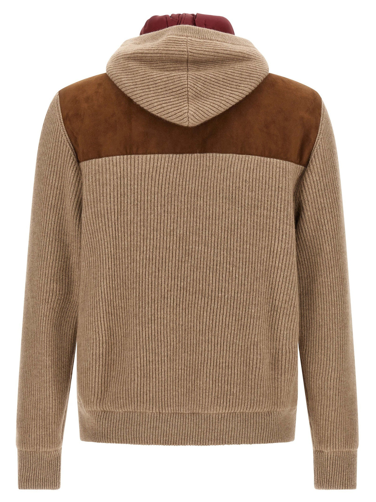 Brunello Cucinelli - Suede and cashmere bomber jacket