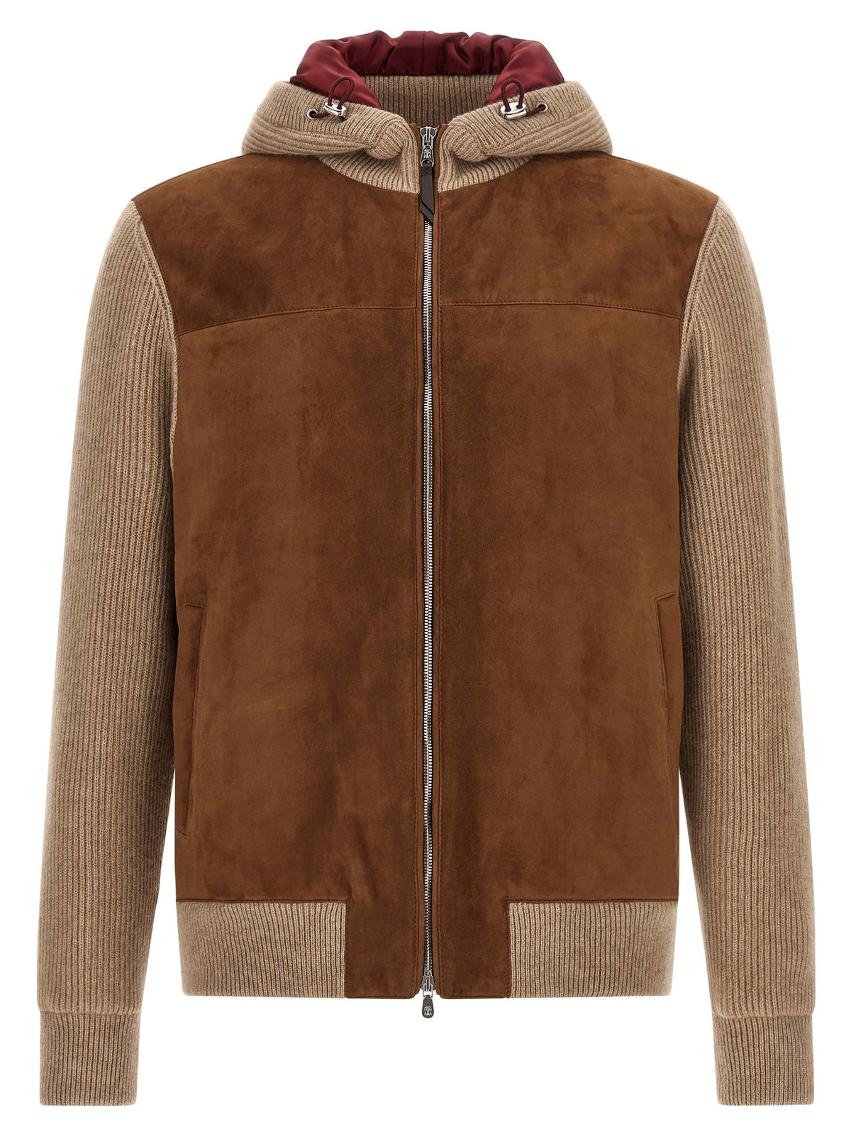 Brunello Cucinelli - Suede and cashmere bomber jacket