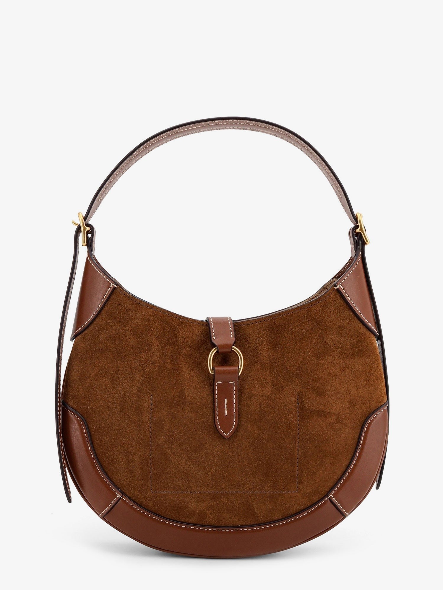 Polo Ralph Lauren - Suede and leather shoulder bag