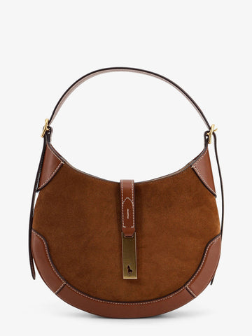 Polo Ralph Lauren - Suede and leather shoulder bag