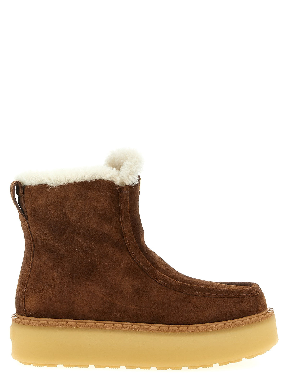 PRADA - Suede ankle boots Brown 39