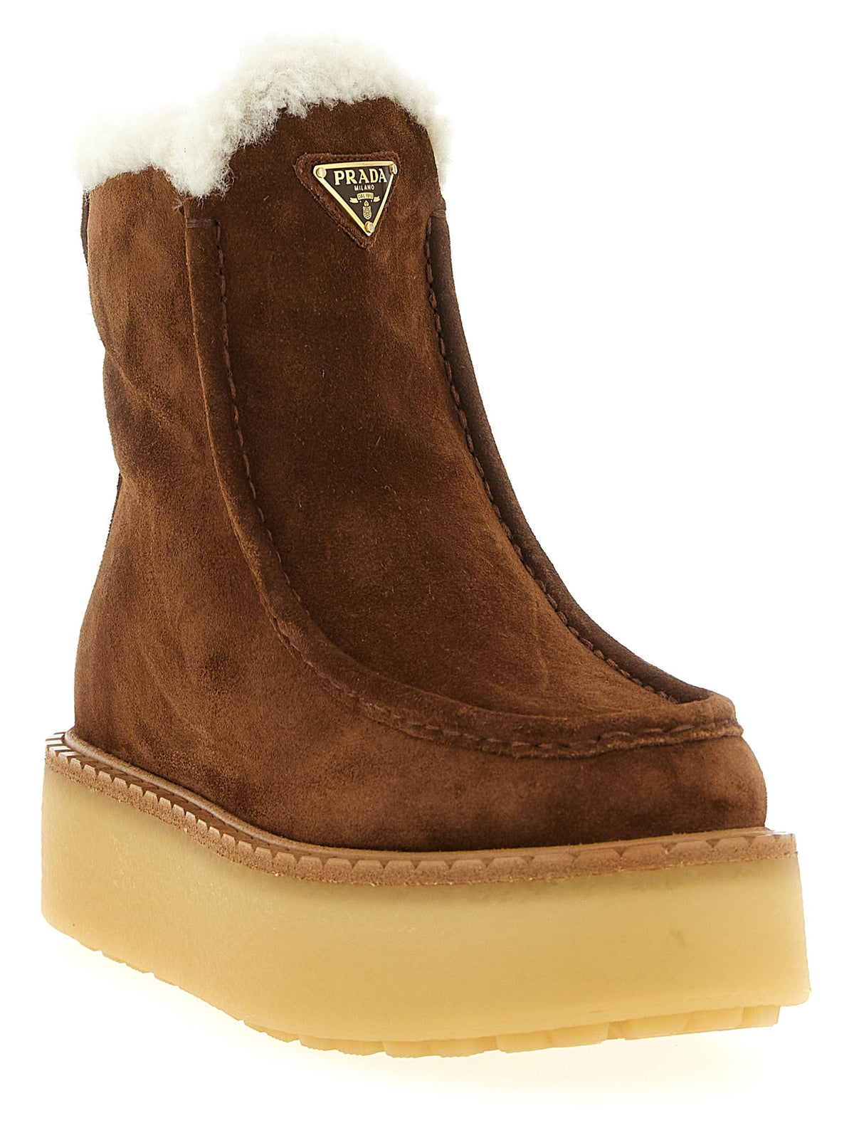 PRADA - Suede ankle boots