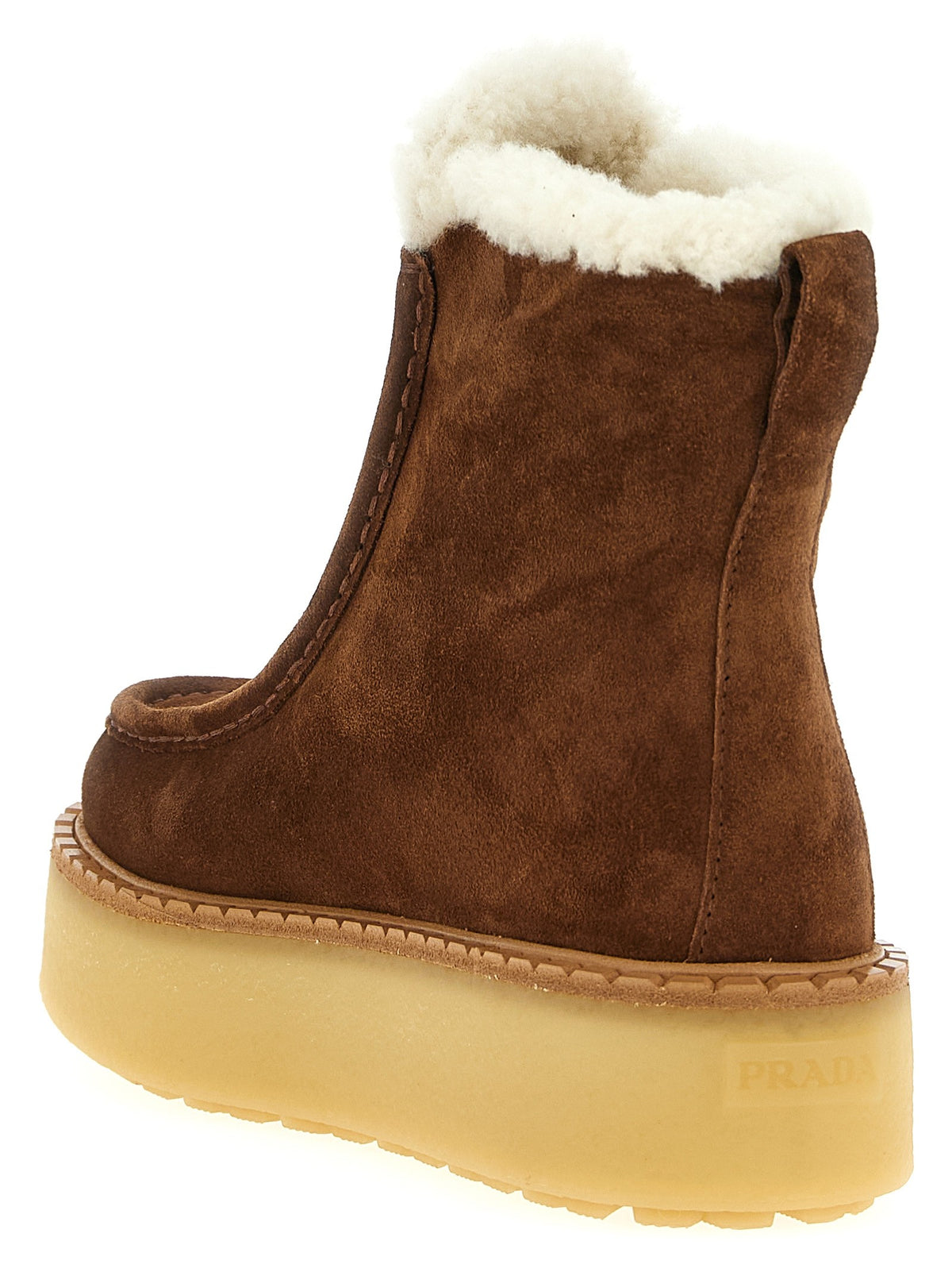 PRADA - Suede ankle boots