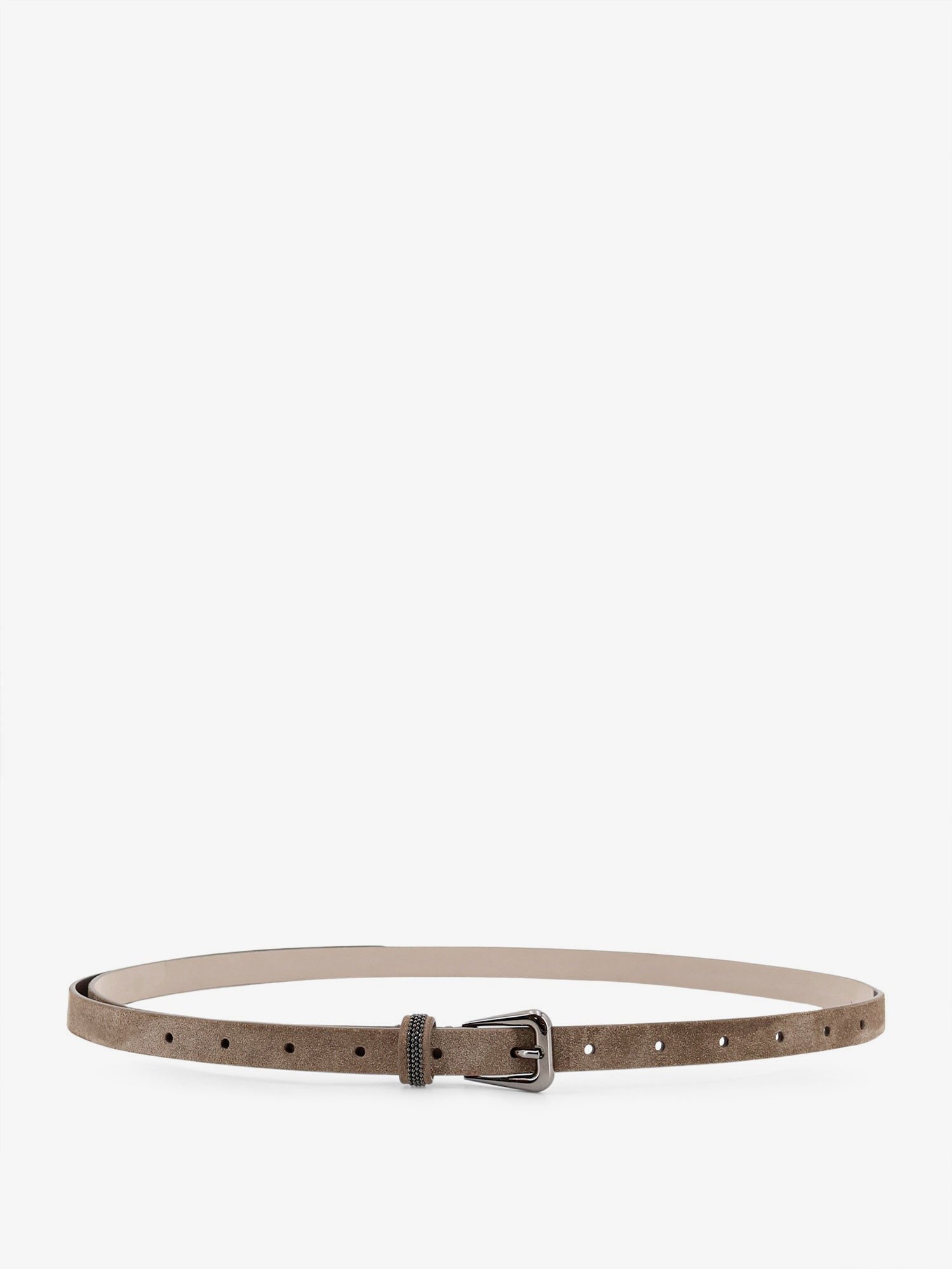 Brunello Cucinelli Brunello Cucinelli - Suede belt with Monili details