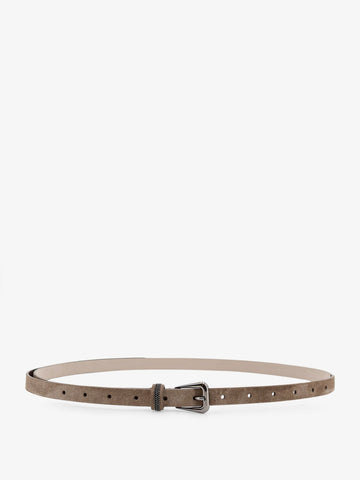 Brunello Cucinelli Brunello Cucinelli - Suede belt with Monili details