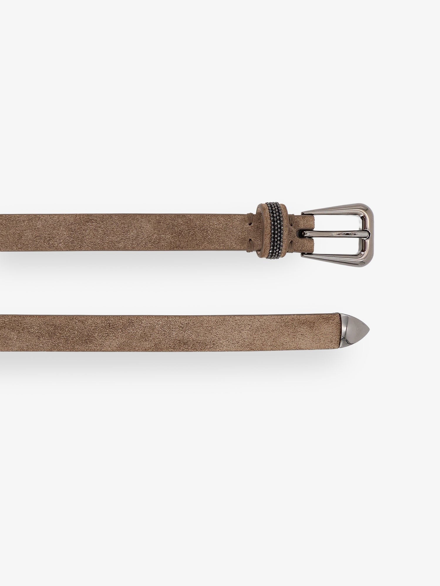 Brunello Cucinelli Brunello Cucinelli - Suede belt with Monili details