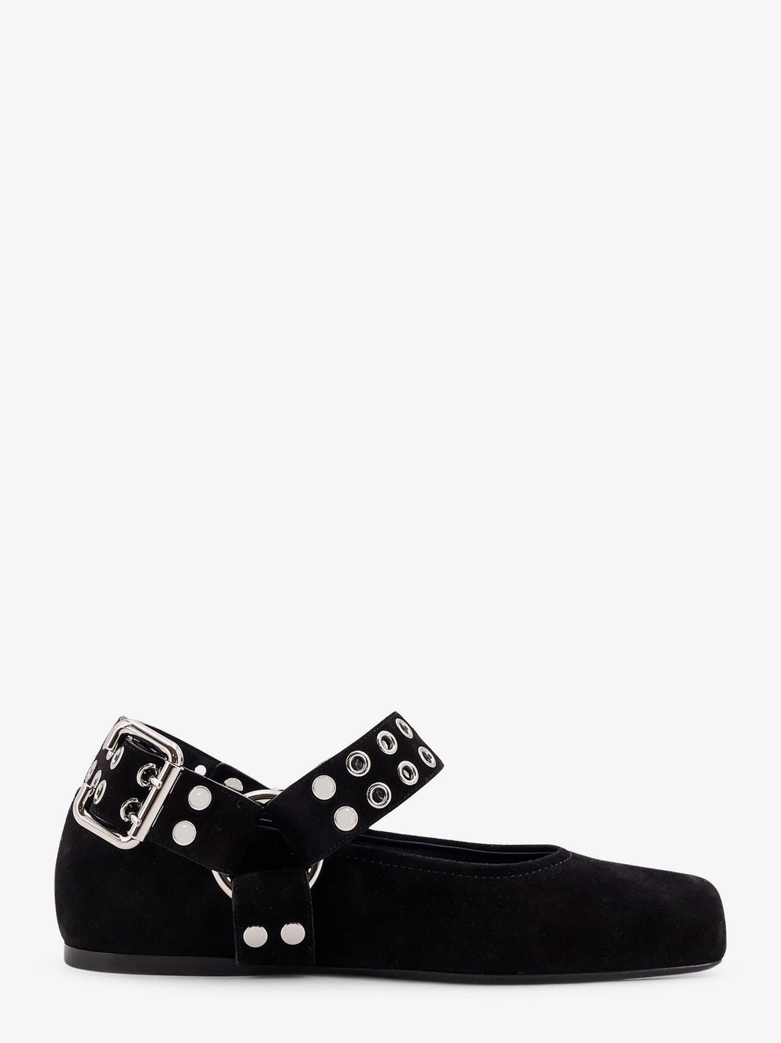 ALAIA - Suede Biker Flat Ballerinas suede-biker-flat-ballerinas_cb39b0a6-468d-4df3-bed1-427ccb712357