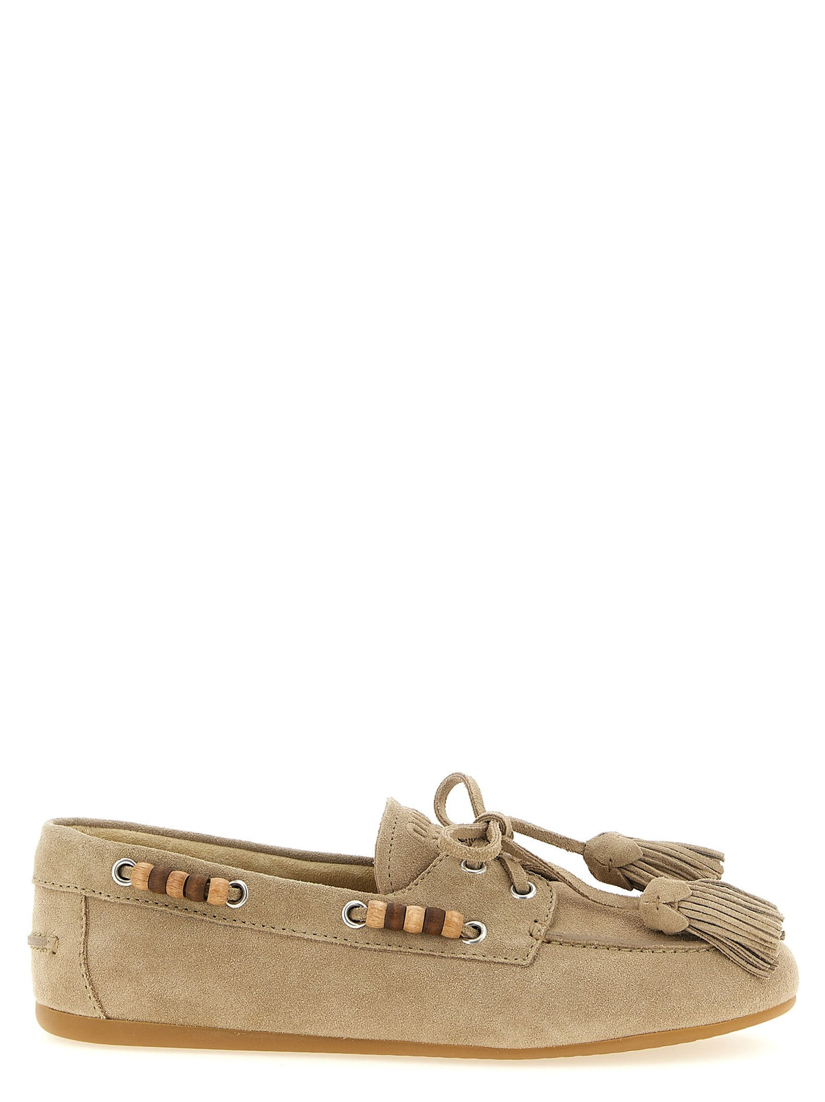 Miu Miu - Suede boat shoe
