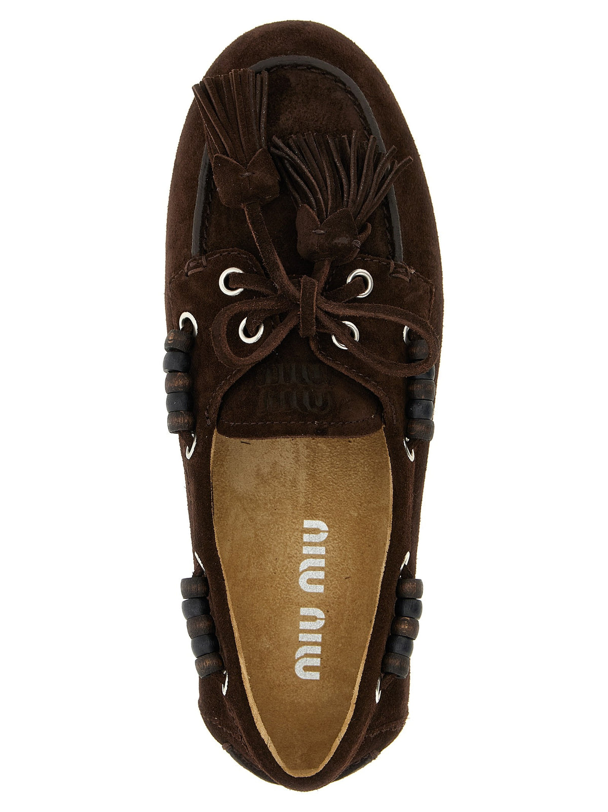 Miu Miu - Suede boat shoe suede-boat-shoe_2420a1ce-bd6e-4fa8-a85c-e87d8c53ab3c