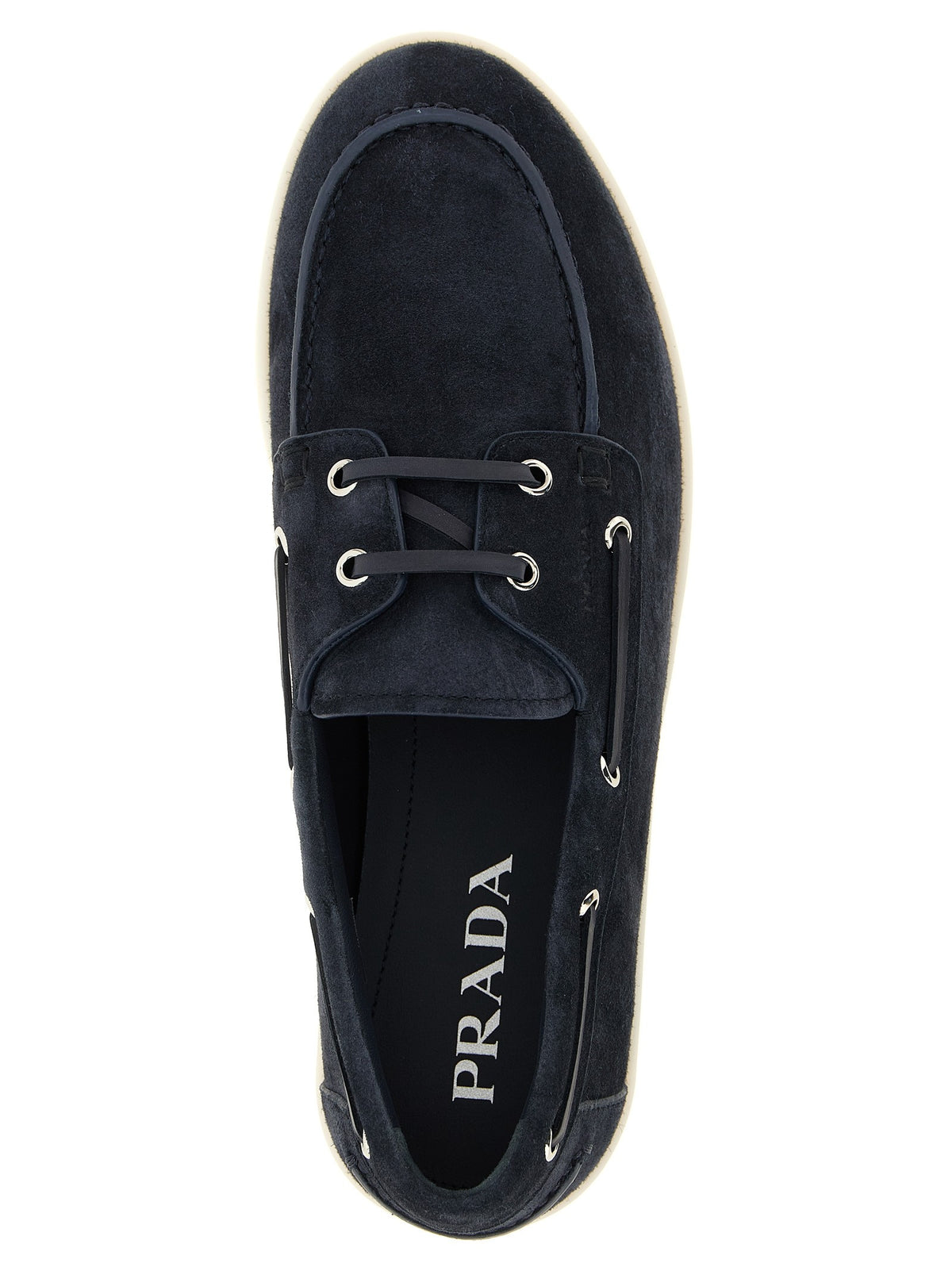 PRADA - Suede boat shoe