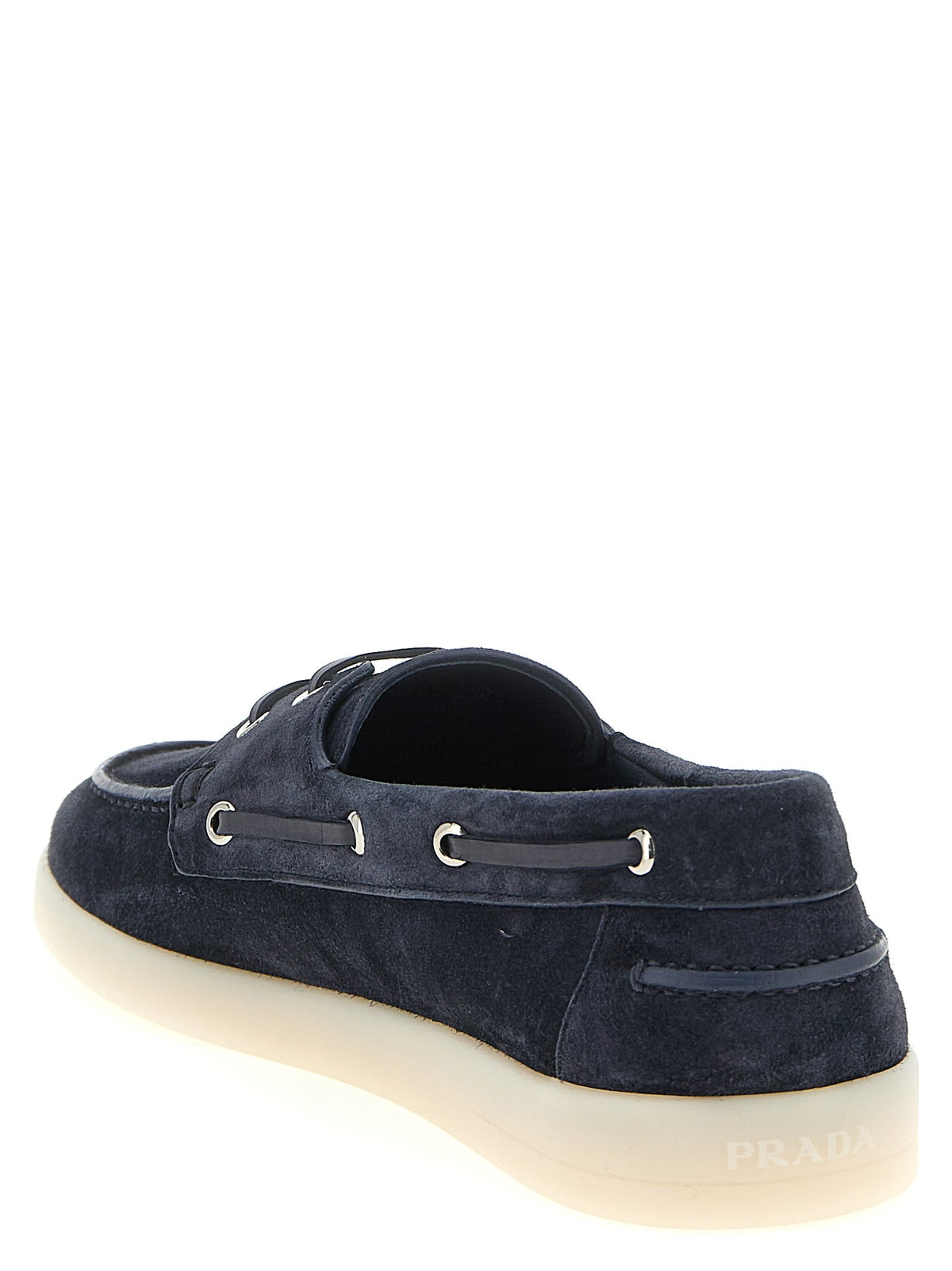 PRADA - Suede boat shoe