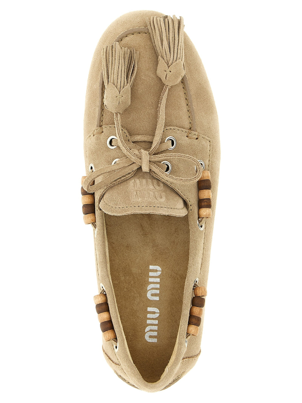 Miu Miu - Suede boat shoe