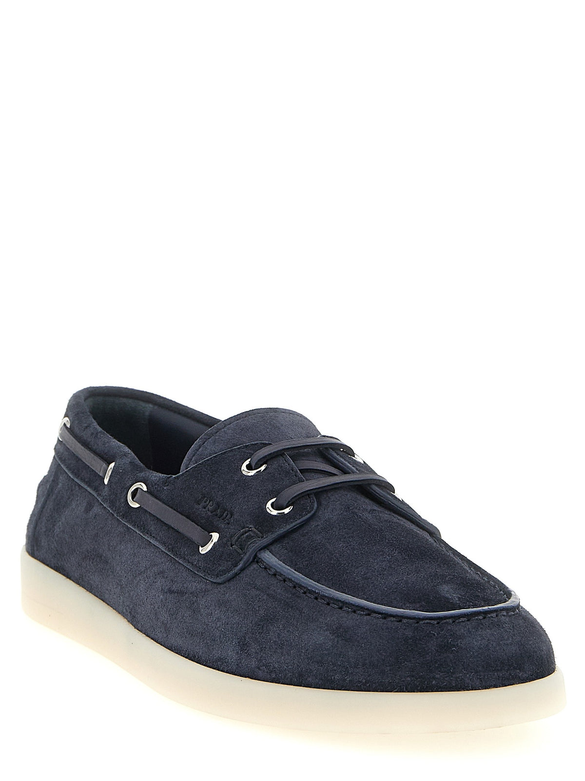 PRADA - Suede boat shoe
