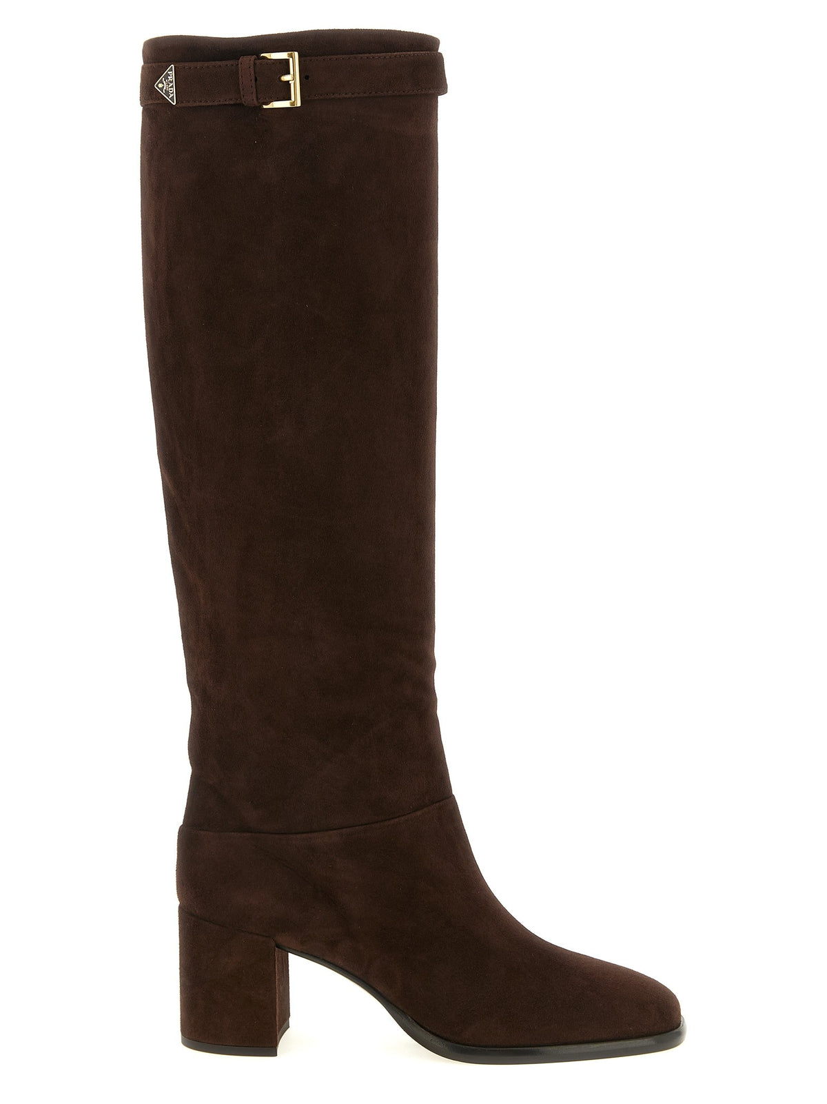 PRADA - Suede boots Brown