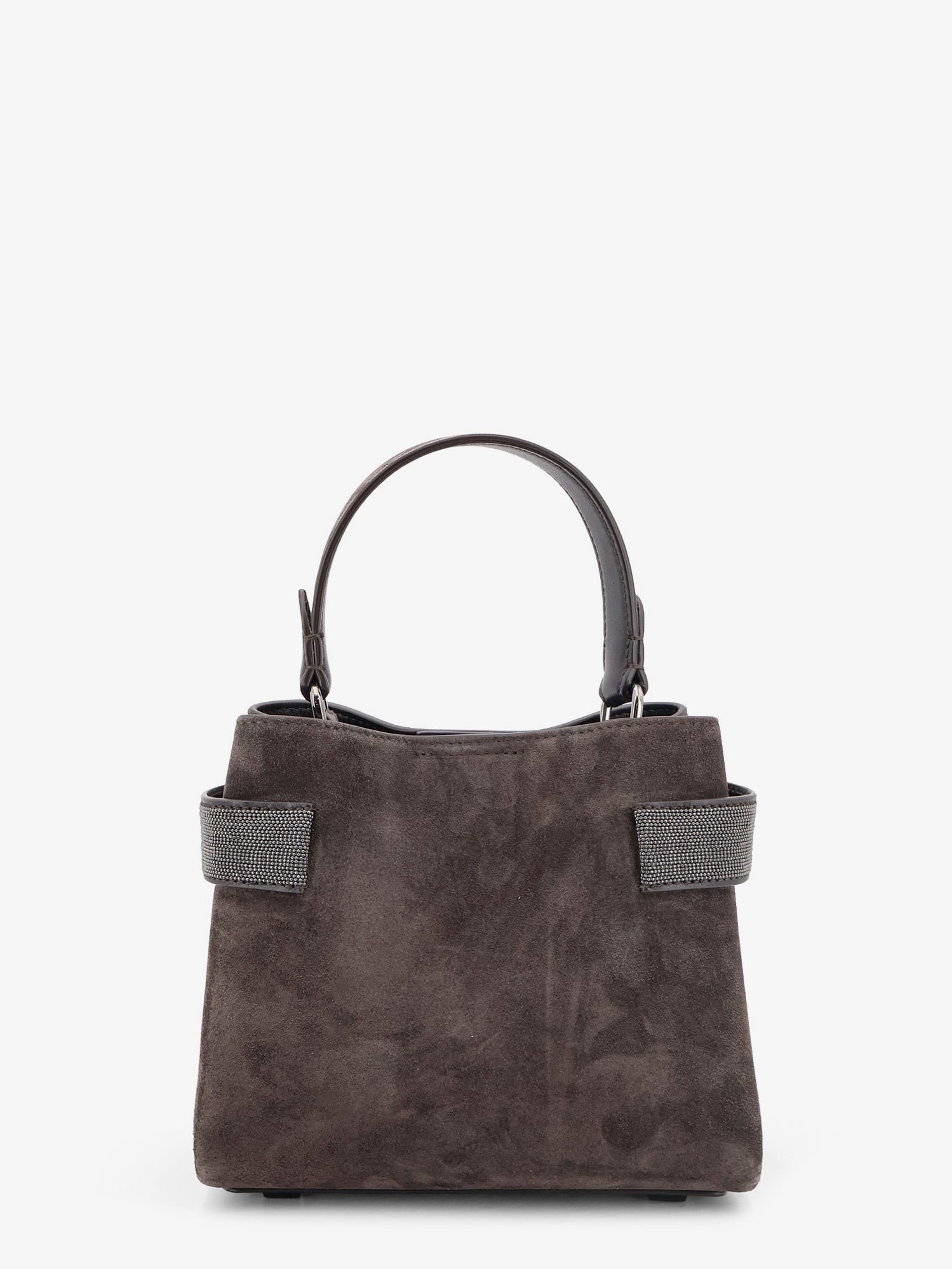 Brunello Cucinelli - Suede crossbody bag with Monili detail