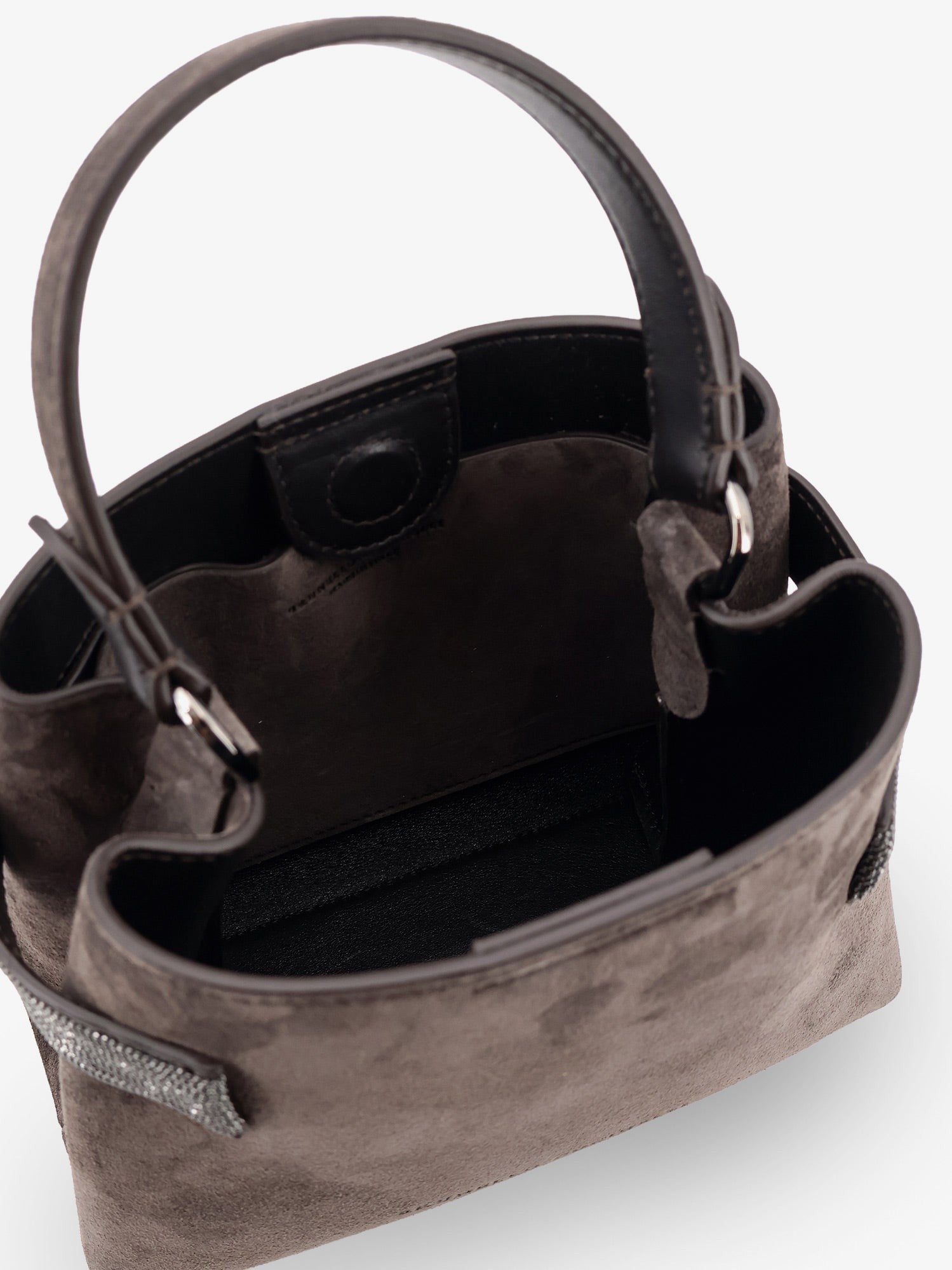 Brunello Cucinelli - Suede crossbody bag with Monili detail